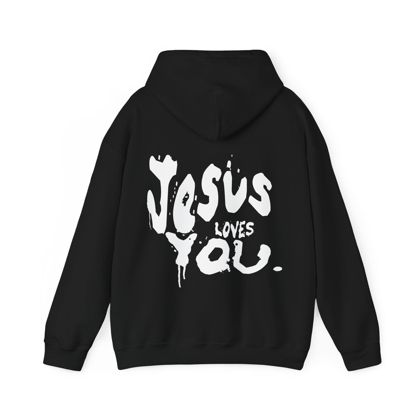 Unisex Jesus Loves You back print Hoodie