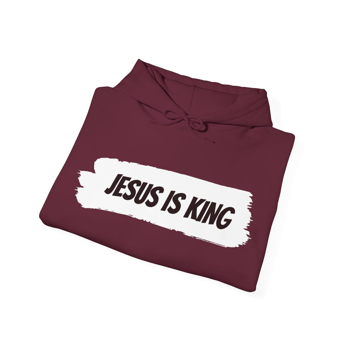 Jesus is King Hooded Sweatshirt, Unisex Hoodie, Christian Apparel, Religious Gifts, Faith-Based Sweatshirt, Church Wear