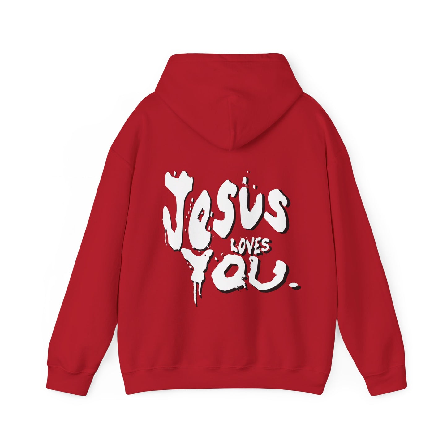 Unisex Jesus Loves You back print Hoodie