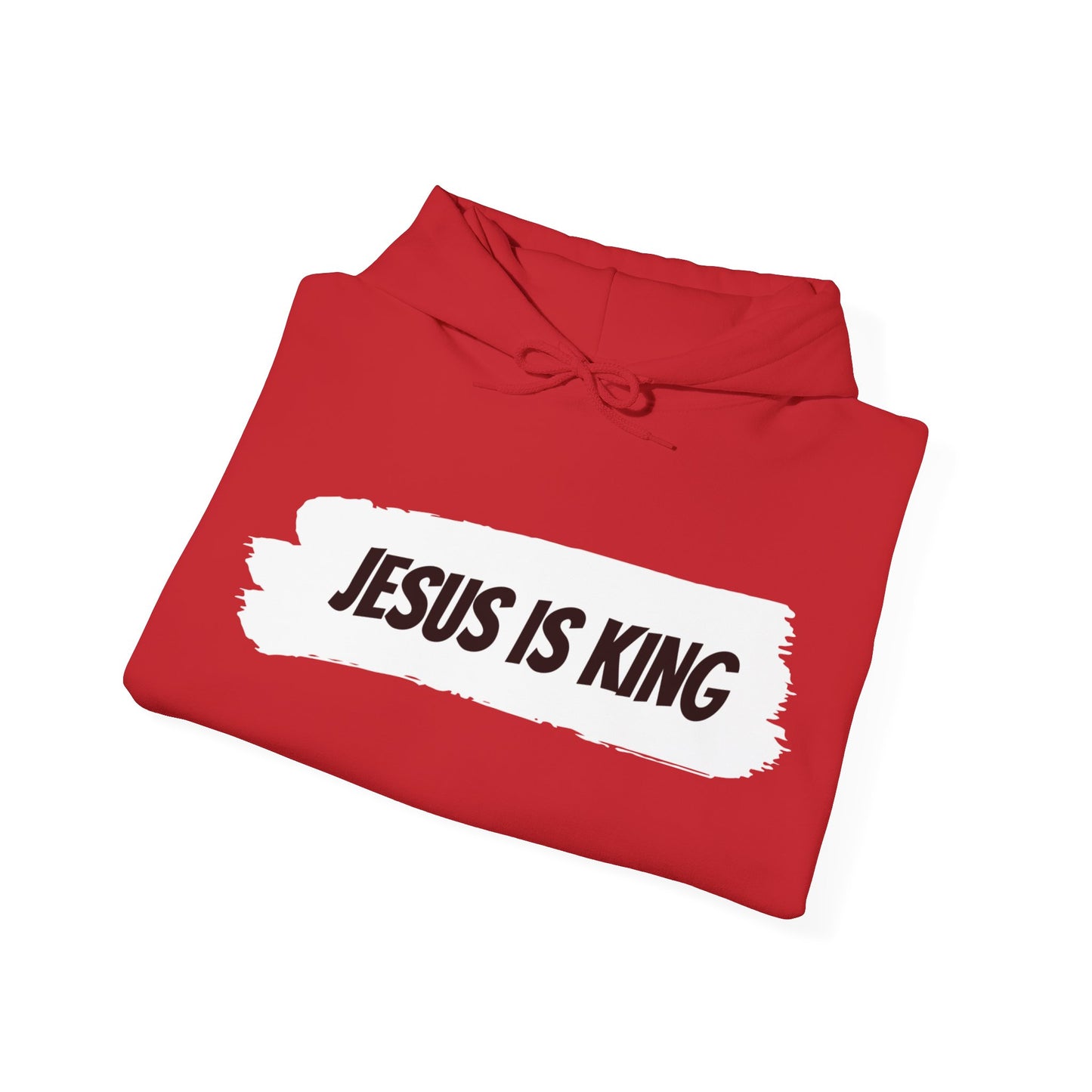 Jesus is King Hooded Sweatshirt, Unisex Hoodie, Christian Apparel, Religious Gifts, Faith-Based Sweatshirt, Church Wear