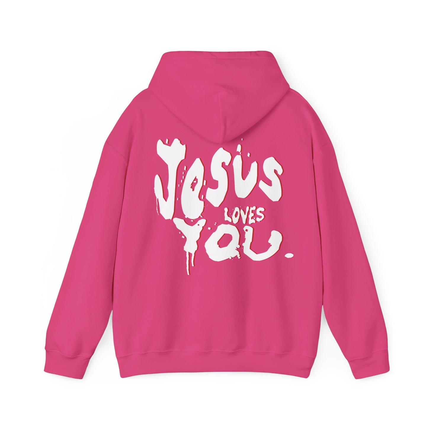 Unisex Jesus Loves You back print Hoodie