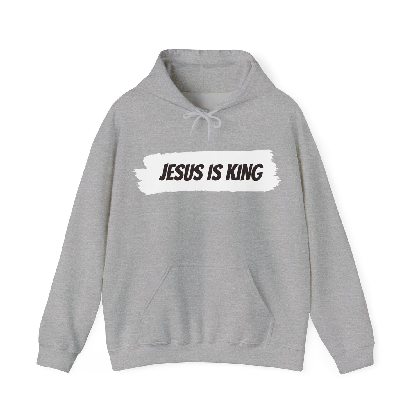 Jesus is King Hooded Sweatshirt, Unisex Hoodie, Christian Apparel, Religious Gifts, Faith-Based Sweatshirt, Church Wear