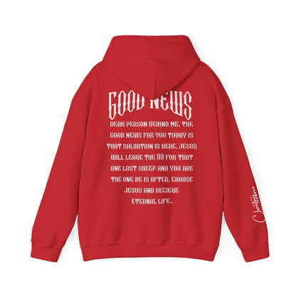 Jesus Saves Christian Hoodie — Gospel of Christ Graphic Back