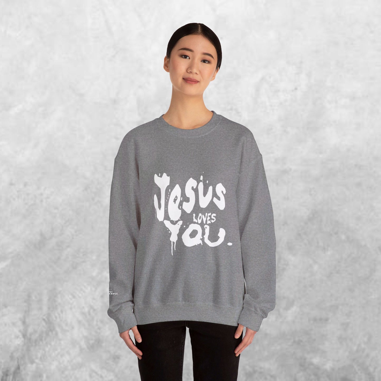 Unisex Jesus Loves You Crewneck Sweatshirt