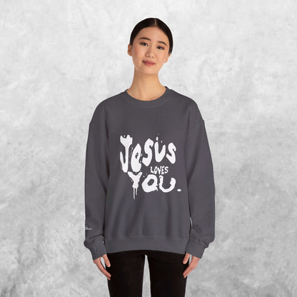 Unisex Jesus Loves You Crewneck Sweatshirt