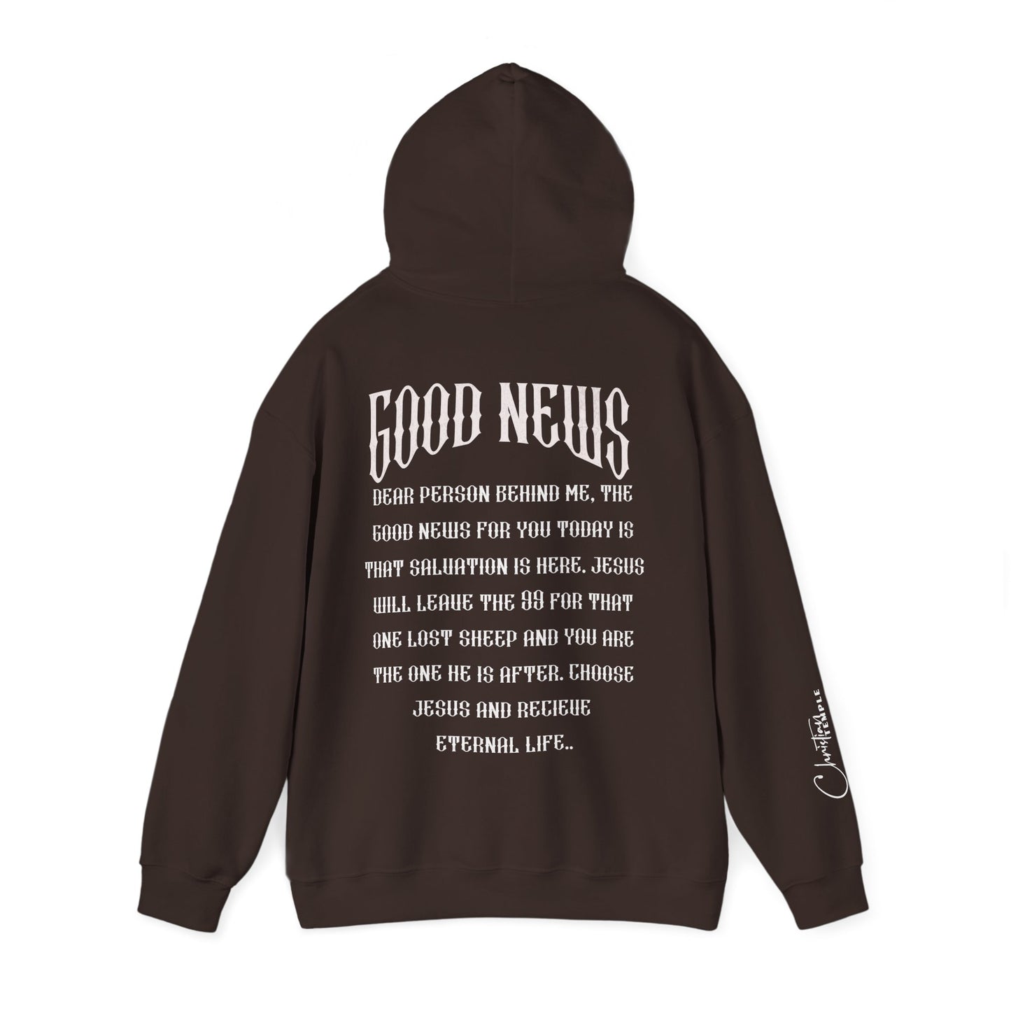 Jesus Saves Christian Hoodie — Gospel of Christ Graphic Back