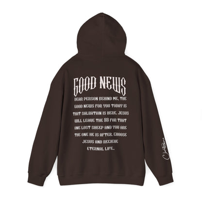 Jesus Saves Christian Hoodie — Gospel of Christ Graphic Back