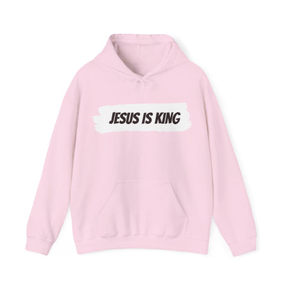 Jesus is King Hooded Sweatshirt, Unisex Hoodie, Christian Apparel, Religious Gifts, Faith-Based Sweatshirt, Church Wear