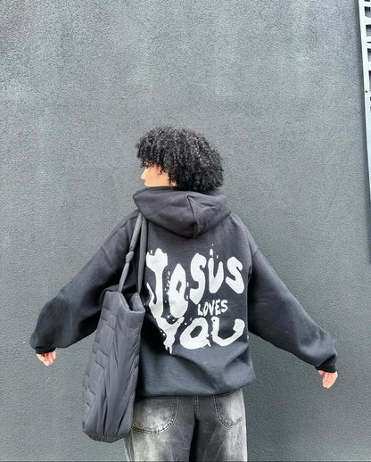 Jesus Loves You Back Christian Hoodie — Faith-Based Inspirational Hoodie
