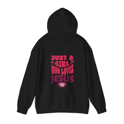 A Girl Loves Jesus Hooded Sweatshirt