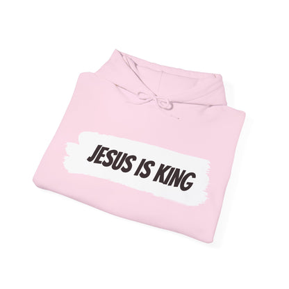 Jesus is King Hooded Sweatshirt, Unisex Hoodie, Christian Apparel, Religious Gifts, Faith-Based Sweatshirt, Church Wear