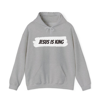 Jesus is King Hooded Sweatshirt, Unisex Hoodie, Christian Apparel, Religious Gifts, Faith-Based Sweatshirt, Church Wear