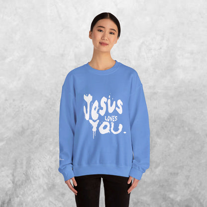 Unisex Jesus Loves You Crewneck Sweatshirt