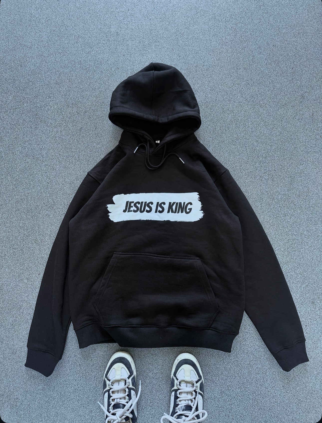 Jesus is King Hooded Sweatshirt, Unisex Hoodie, Christian Apparel, Religious Gifts, Faith-Based Sweatshirt, Church Wear