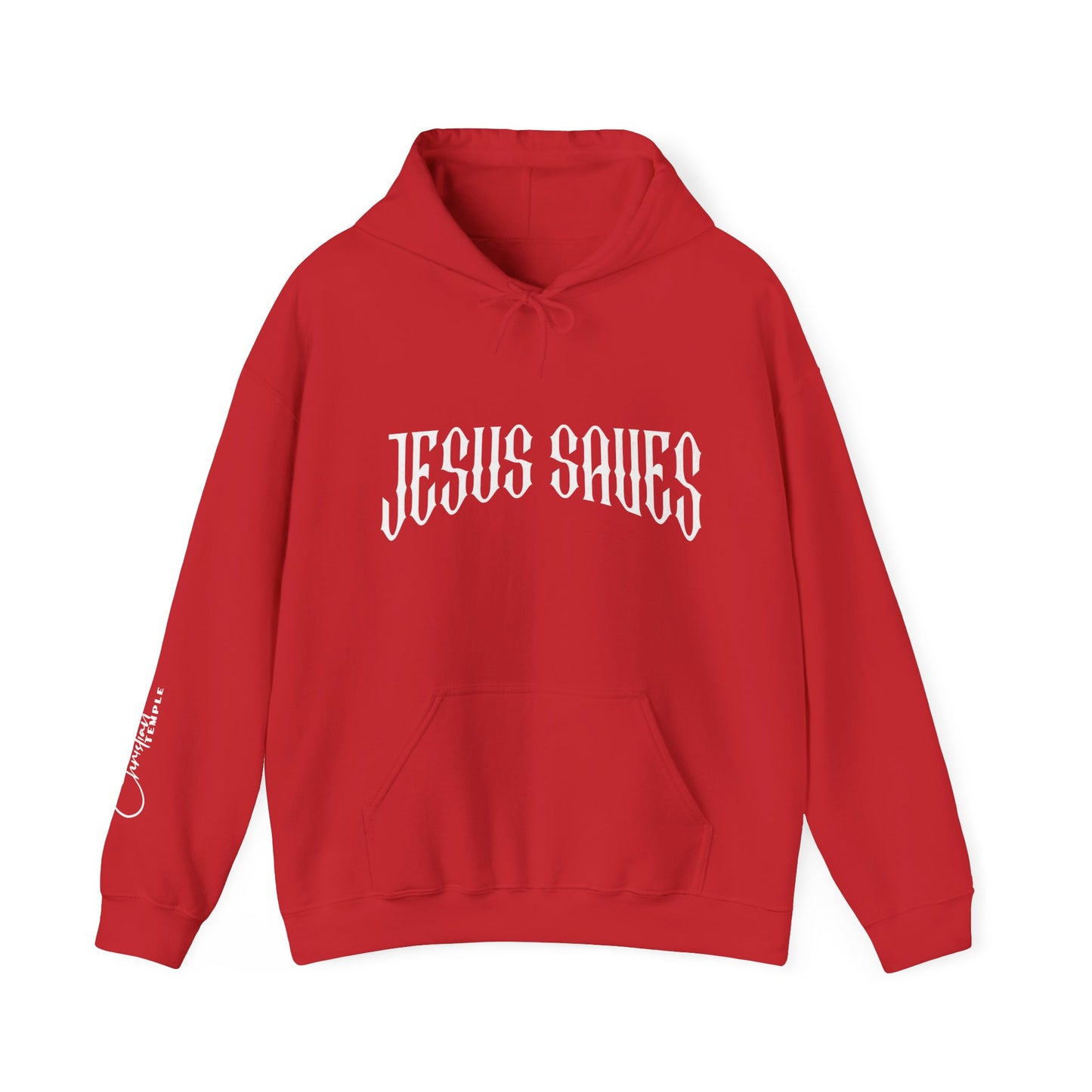 Jesus Saves Christian Hoodie — Gospel of Christ Graphic Back