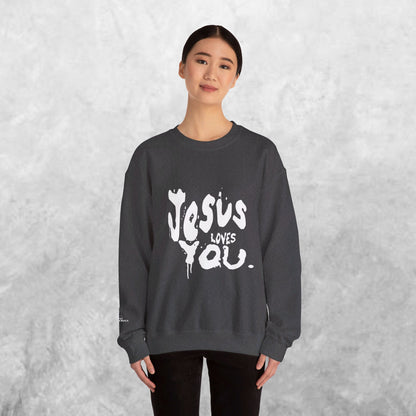 Unisex Jesus Loves You Crewneck Sweatshirt