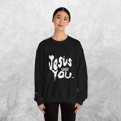 Unisex Jesus Loves You Crewneck Sweatshirt