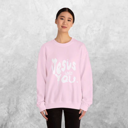 Unisex Jesus Loves You Crewneck Sweatshirt